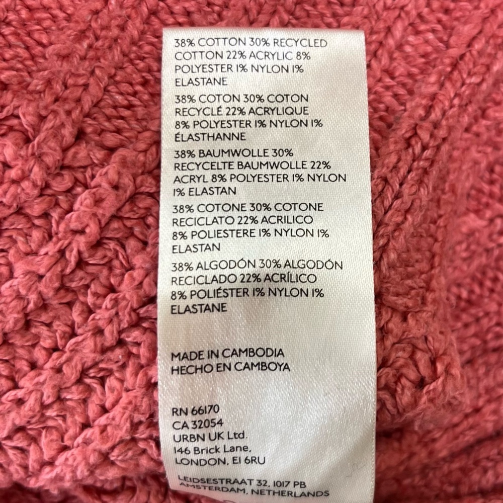 Anthropologie Maeve Coral Turtleneck Knit Sweater Size XS - Picture 7 of 8